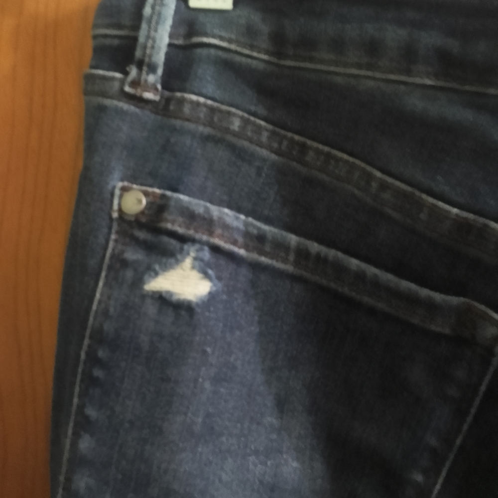 Distressed Dark Blue‎ Judy Blue High Rise Skinny Fit Jeans Size 15/32 - Picture 5 of 16